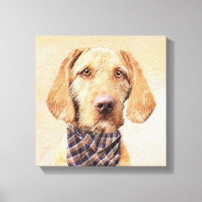 Pintura de Vizsla con cabello alambrado - Arte Per (Anverso)