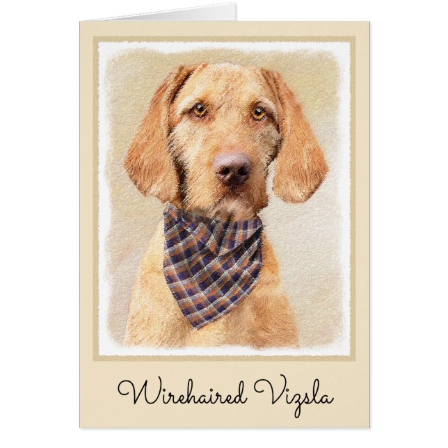 Pintura de Vizsla con cabello alambrado - Arte Per (Frente)