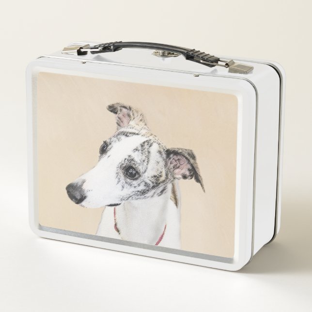 Pintura de Whippet - Arte Cute Original Perro (Reverso)