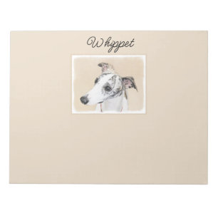 Pintura de Whippet - Bloc de notas de arte de perr