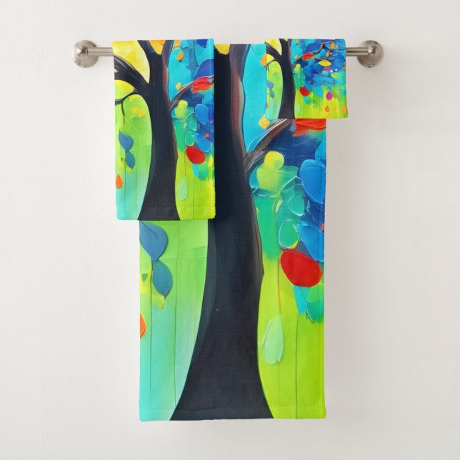 Pintura del árbol de la vida arcoíris (In situ)