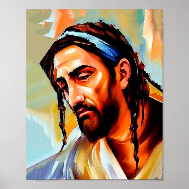 Pintura del arte cristiano de Jesucristo (Frente)
