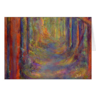 Pintura del arte de maderas del otoño del túnel