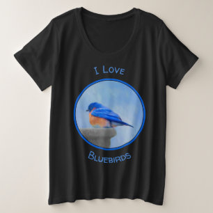 Pintura del Bluebird - arte original del pájaro