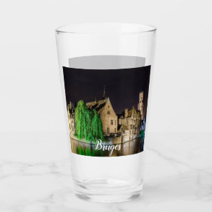 Pintura del casco antiguo de Brujas y de la torre