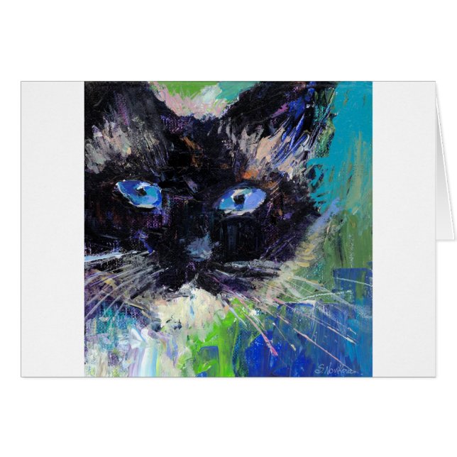 Pintura del gato de Ragdoll (Anverso (Horizontal))