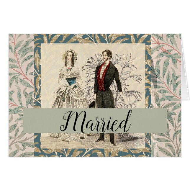 Pintura del matrimonio Boda victoriano de 1844 (Anverso (Horizontal))