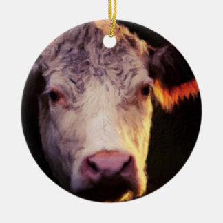 Pintura del ornamento de la vaca de Hereford