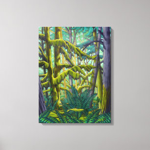 Pintura Del Paisaje Canadiense Bosque Impresión en