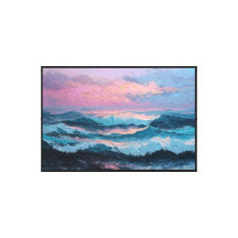 Pintura del paisaje marino al atardecer – Arte abs