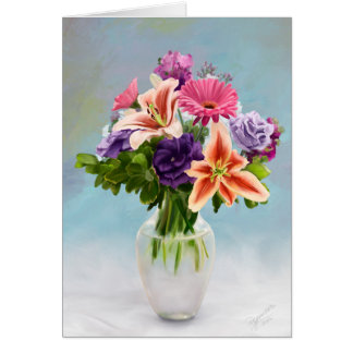 Pintura del ramo floral
