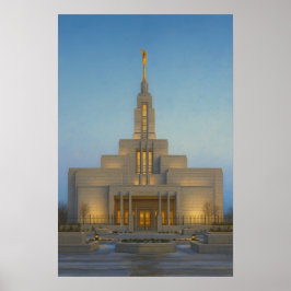 Pintura del Templo de Draper Utah™ Arte de Pared L