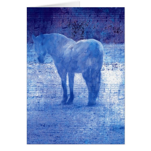 Pintura digital de caballo púrpura (Frente)