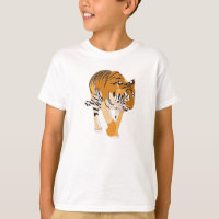 Pintura digital de camisetas de tigre