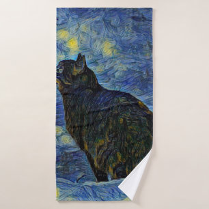 Pintura digital del gato Shambhala en Vincent Van 