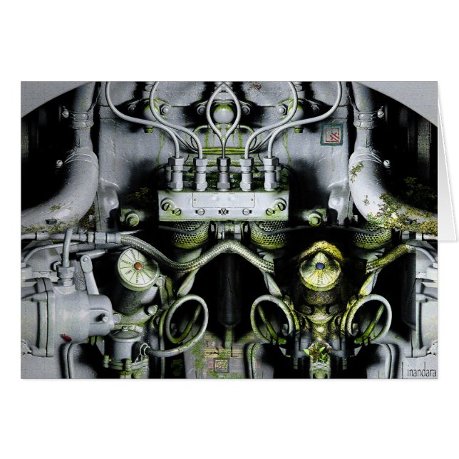 Pintura digital del motor verde (Anverso (Horizontal))