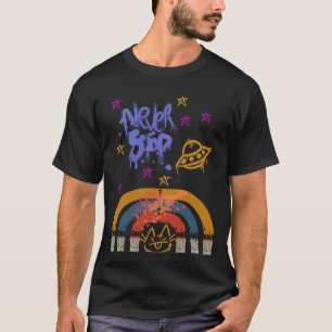 pintura en aerosol camiseta camiseta estilo arte d