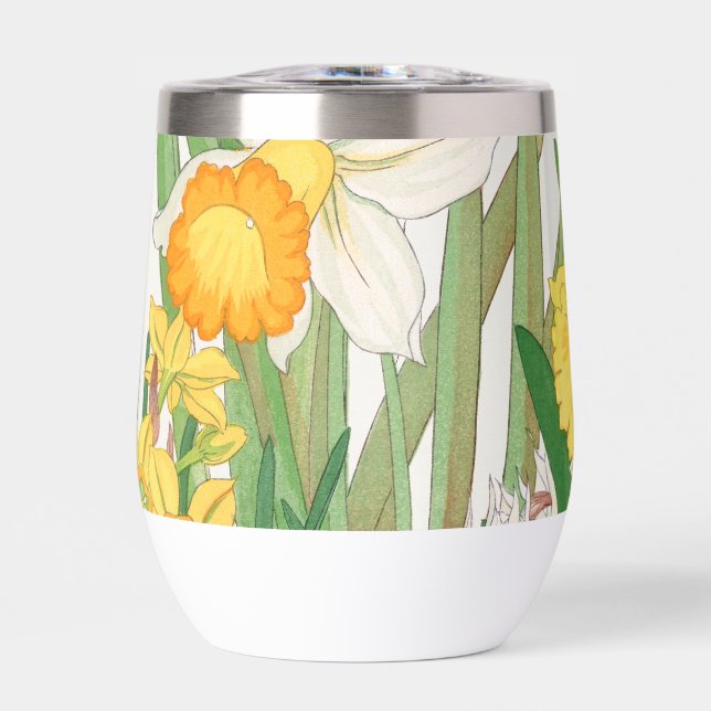 Pintura en bloque de madera de narciso, Tanigami K (Frente)