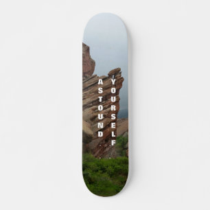 Pintura Escénica Red Rocks Colorado Skateboard
