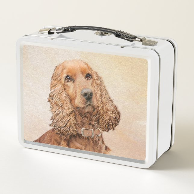 Pintura española de Cocker - Arte original del per (Reverso)