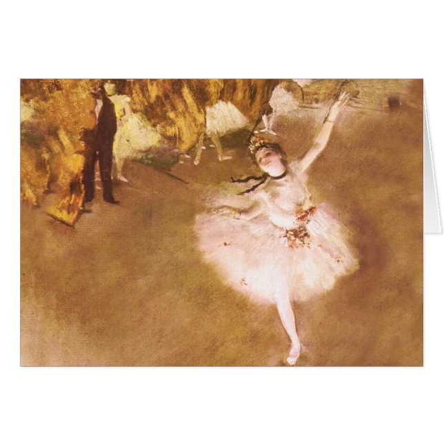 Pintura estelar de bailarina de ballet Degas (Anverso (Horizontal))