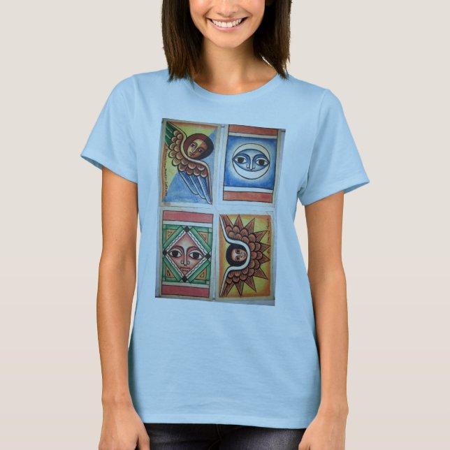 Pintura etíope de la iglesia - camiseta de los (Anverso)