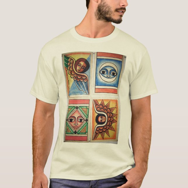 Pintura etíope de la iglesia - camiseta natural (Anverso)