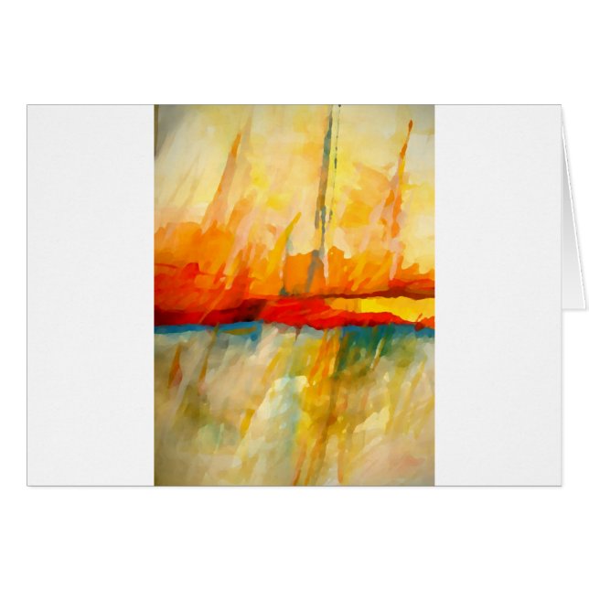 Pintura expresionista abstracta moderna (Anverso (Horizontal))