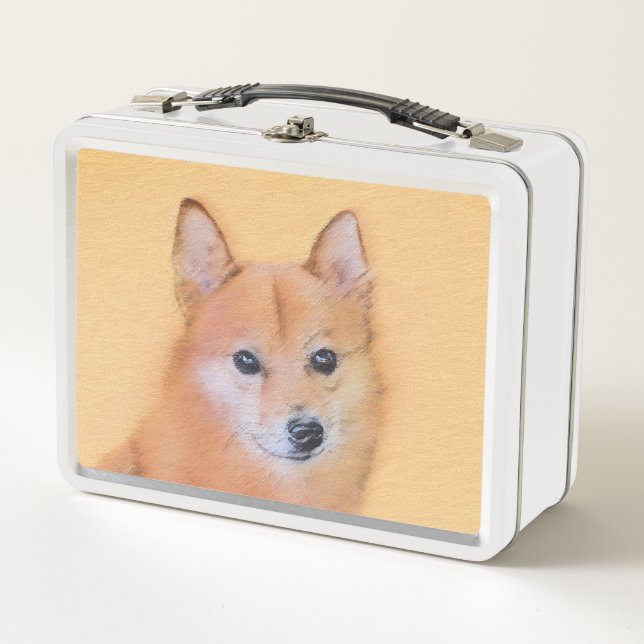 Pintura finlandesa de Spitz - Arte de perro origin (Anverso)