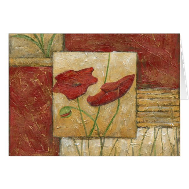 Pintura floral con pinceladas de cepillo visibles (Anverso (Horizontal))