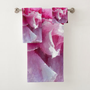 *~* Pintura floral de peonía rosa arte original AR