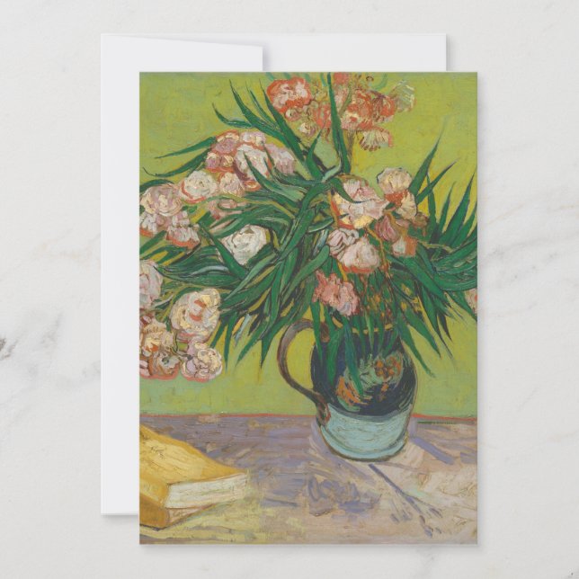 Pintura floral de Vincent Van Gogh Oleander (Anverso)