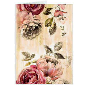 Pintura floral del Victorian hermoso