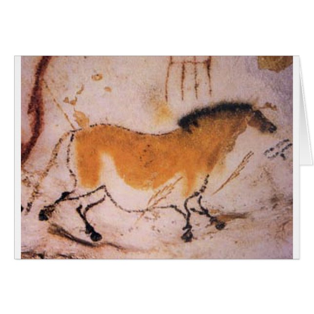 Pintura francesa del caballo de la cueva (Anverso (Horizontal))