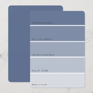 Pintura fresca Invitación móvil de  azul de pintur