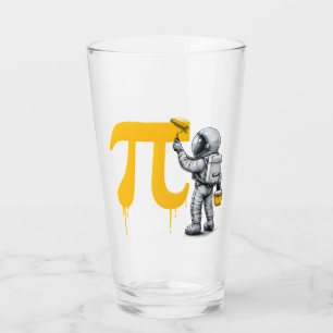 Pintura genial del astronauta símbolo Pi Día Pi