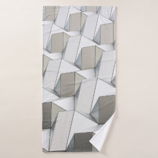 Pintura geométrica abstracta blanca