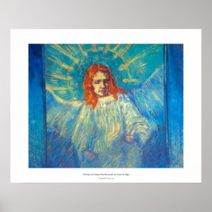 Pintura gloriosa del arte hermoso del ángel de Van