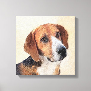 Pintura Harrier - Arte Perro Original Cuto