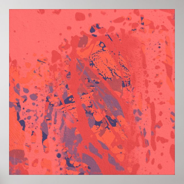 Pintura hecha a mano con tinta. Resumen de arte mu (Frente)