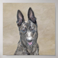 Pintura Holandesa de Pastores - Arte Perro Origina