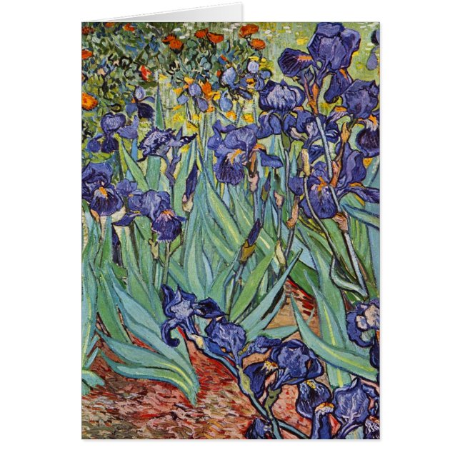 Pintura impresionista de Van Gogh Irises (Frente)
