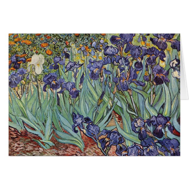 Pintura impresionista de Van Gogh Irises (Anverso (Horizontal))