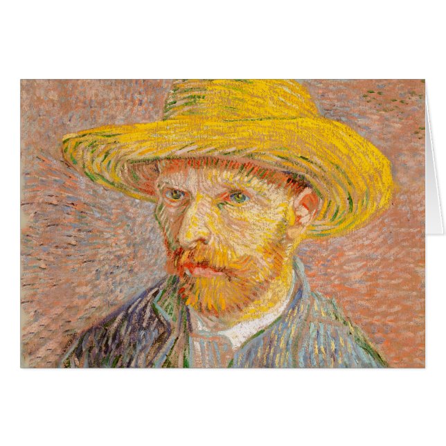 Pintura impresionista del autorretrato de Vincent  (Anverso (Horizontal))