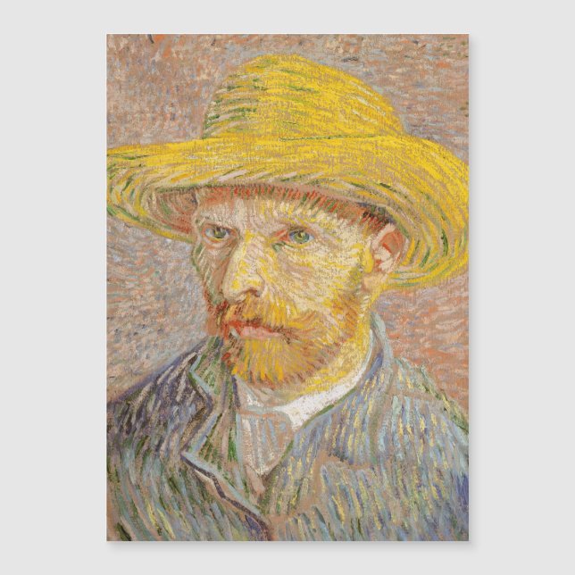 Pintura impresionista del autorretrato de Vincent  (Anverso)