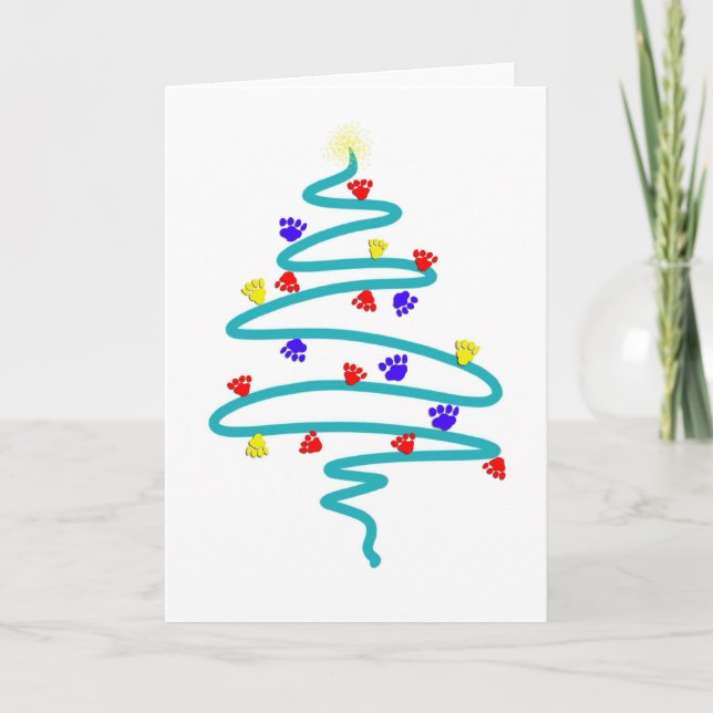 Pintura Imprime el árbol de navidad navideño (Anverso)