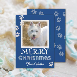Pintura Imprime tarjetas de fotos de perros navide