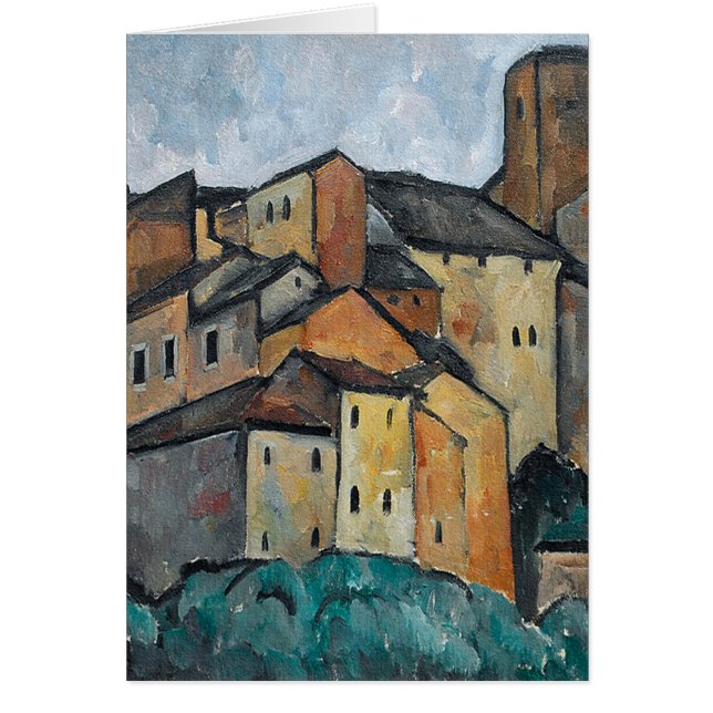 Pintura italiana de casas en blanco (Frente)