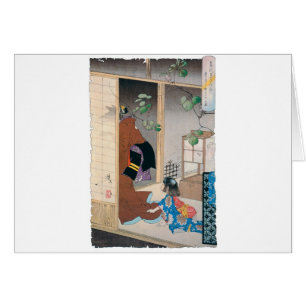 Pintura japonesa antigua del demonio