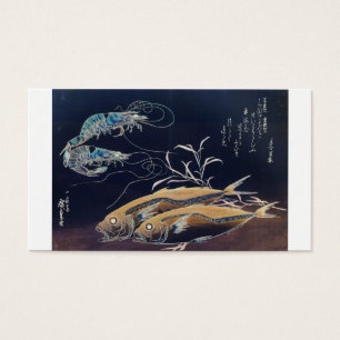 Pintura japonesa de la vida marina circa 1800's